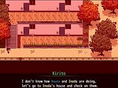 Watching Two Brothers Fucking Blonde Witch With Big Tits And Ass In Online Game Ntr Part 4