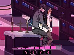 Erotic hentai game play with sexy Rika Kamiya in wild scenes