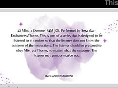 Suggestive Femdom Jerk Off Instructions with Denial