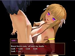 succubus dominates in battle simulator gallery with big tits and ass