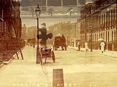 Steam age porn features blowjob and hairy pussy fucking.