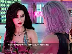 dancing with ms denvers in the nightclub game, anime style 😎