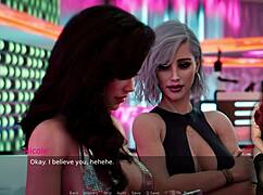 dancing with ms denvers in the nightclub game, anime style 😎