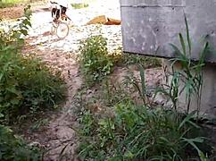 Cumpliendo apuesta debajo del puente con penetraci�n por un celular a mi cu�ada favorita