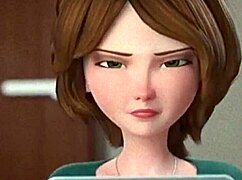 Fuck Aunty Cass's Ass Hard with Big Cock in Anime Hentai!