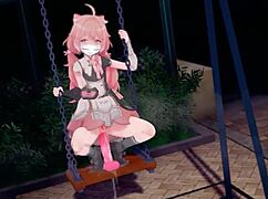 spoilt girl keeps riding in cowgirl till she squirts! what a mess!