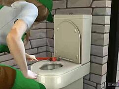 I can't believe plumber charges clients with hot lesbian sex in animations!