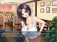 oppaicafe my step mother my step sister and me ep 1-wet t-shirt with huge tits