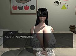 intense blowbang with monster cocks in hentai escape room