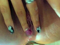 She squirts hard from pov fucking her big ass and shaved pussy.