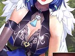 Yelan from Genshin Impact in anime style