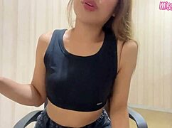 Mistress Smoking While Foot Slave Worships Her Feet in Homemade Bdsm Session