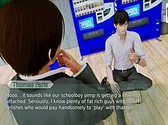 Exploring the academy in this anime game adventure