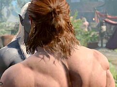 Baldurs Gate 3 Naked Playthrough Halsin Romance Gay Sex Scene No Mods
