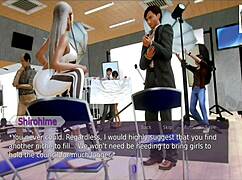 Exploring the academy in this anime game adventure