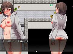 In Night Walk 17, character rides elevator naked for excitement, climaxing at discovery thought.