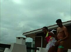 lunna vaz and i fucked on the balcony during the party