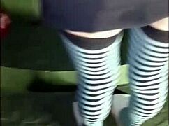 Outdoor Crossdresser With Small Woman Amateur