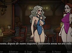 I’m obsessed with Game of Whores Ep 30, Sansa sucking Dany in wild striptease parody