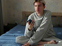 I watched two twinks lure a student with a huge dick into rimjob and anal