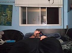 I tease with my chastity cage during masturbation