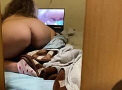 i caught my stepsister watching a gangbang porn with double penetration