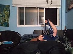 I tease with my chastity cage during masturbation