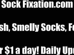 Cute Soft Feet in Socks Fetish