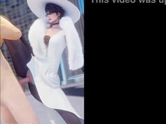 bayonetta in 3d cartoon style