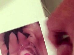 Cum tribute for donna with intense masturbation