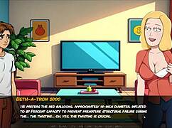 Beth transformed into sexbot in parody game!