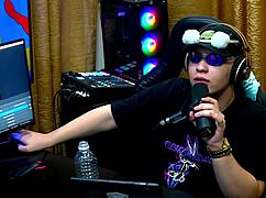 emy tatuada full of desire in sheer red podcast at barraco