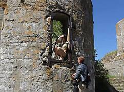 Ever seen nude shooting at abandoned military base Totleben Island 4?