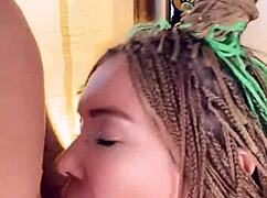 Petite babe leashed and ass-fucked hard until her gaping hole overflows with cum.