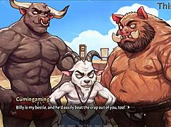 Pig Princess Enjoys Intense Beach Threesome Fun