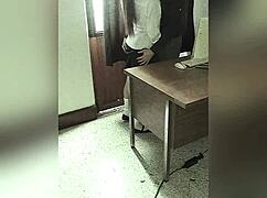 Mexican schoolgirl caught on camera banging teacher in office for better grades.