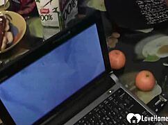 Caught Wife Watching, She Sucks Cock