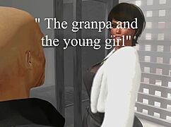 uhh, i think the granpa got wild with this young girl in cartoon