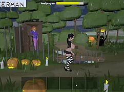 Just finished Halloween Bambook gameplay. Watched that big-titted cartoon whore get pounded hard!