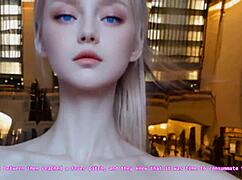 21yo blonde doll girl visits new york in hyper-realistic hentai joi video