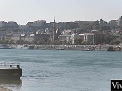 i love watching this slender lesbian lick a stranger's smooth pussy