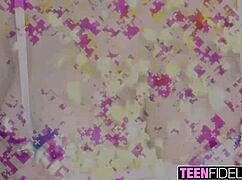 Teenfidelity lya missy strips down to suck cock