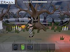 Just finished Halloween Bambook gameplay. Watched that big-titted cartoon whore get pounded hard!