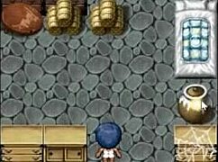 Tanned Natsuki in Hentai Game Ep 3 Takes Naked Bath. Feels Amazing After Perverted Villager Chats.