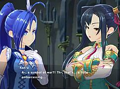 Magicami Koihime Muso Collab Featuring 3some Cowgirl Riding