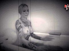 soft cassidy luxe teases wet pussy by pool with tattoos