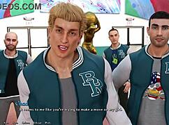 Hot Rich Girl in Sexy Outfit Seduces in 3D Game