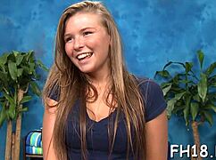 Hot eighteen girl gets FUCKED HARD by her rubber in nuru massage!