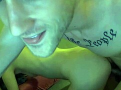 amateur couple in doggystyle sucking monster cock for wet facial cumshot