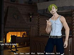 Sanji's toon fantasy with Raven swallowing his cum 😏